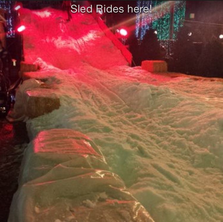 Since when could we go sledding on Fremont street? (Las Vegas 2013